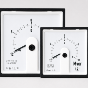 Rishabh WL96 analog Mvar power meter with 96 × 96 mm square panel display